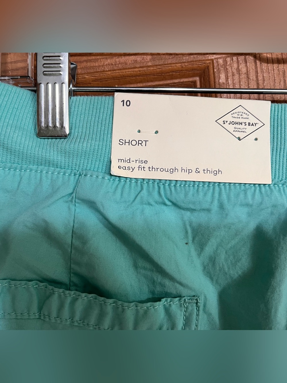 St. John’s Bay Casual Shorts ~ Cascade Green - Picture 6 of 9